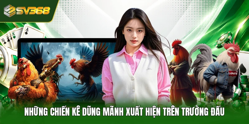 Những chiến kê dũng mãnh xuất hiện trên trường đấu